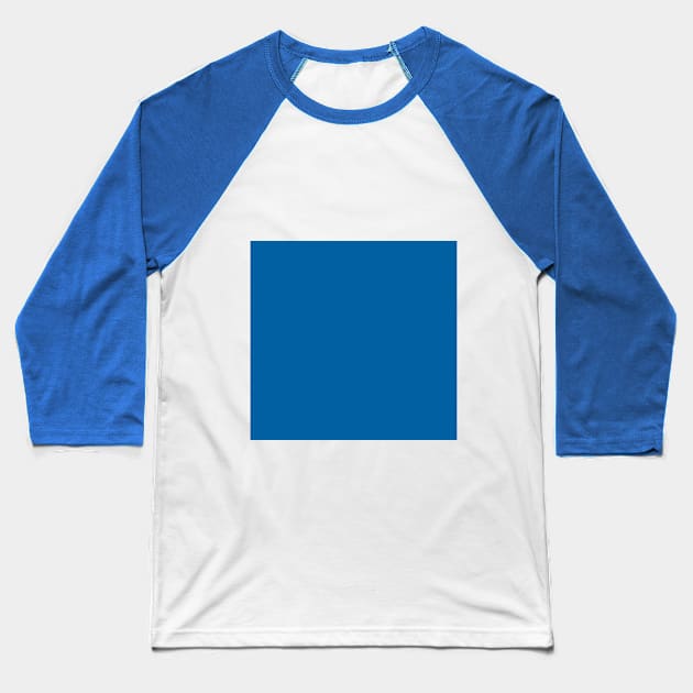 Plain Skydiver Blue solid color Spring/Summer (2022) NYFW Baseball T-Shirt by downundershooter